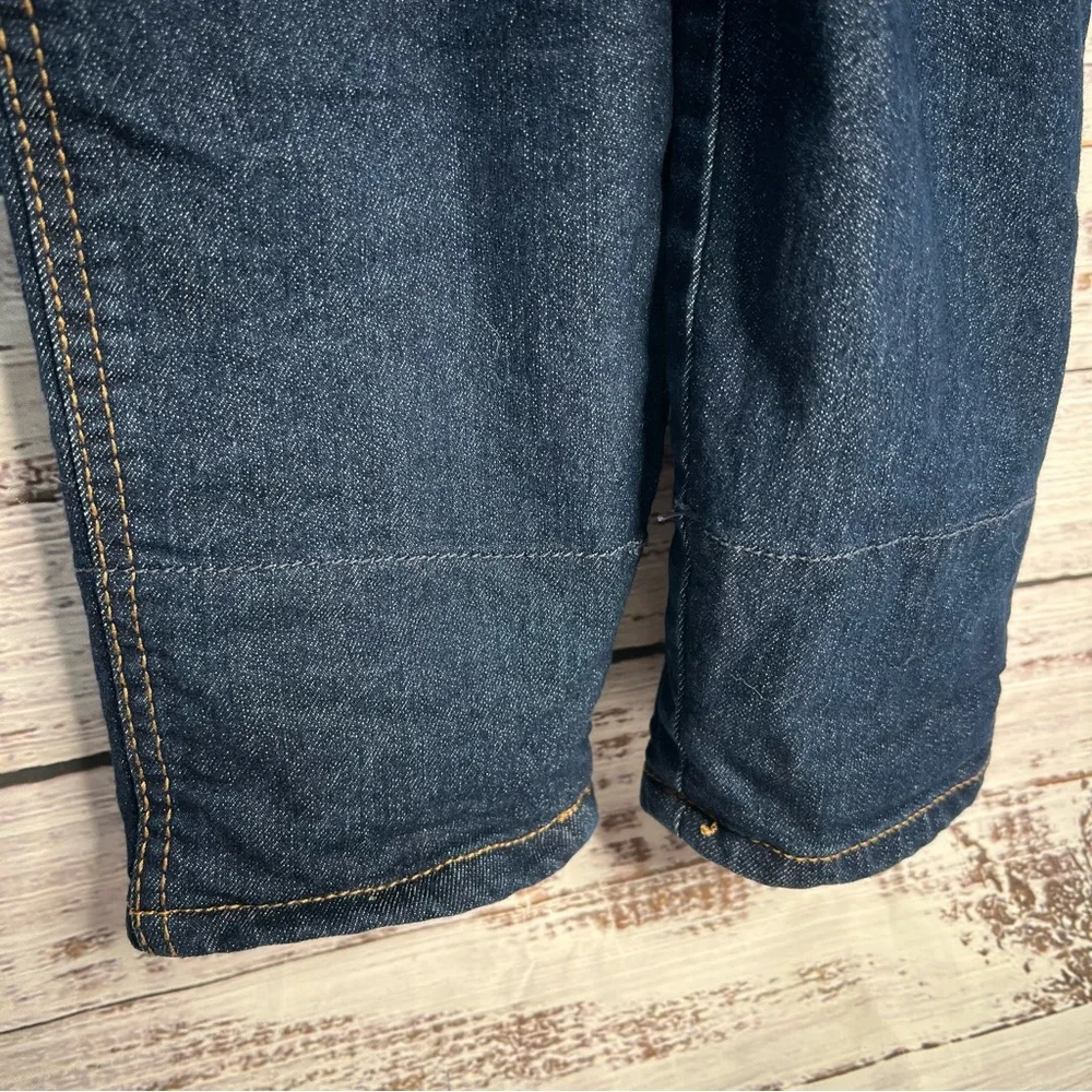 Oshkosh‎ B'gosh Toddler 4T Buffalo Plaid Overalls Denim Cotton Blend